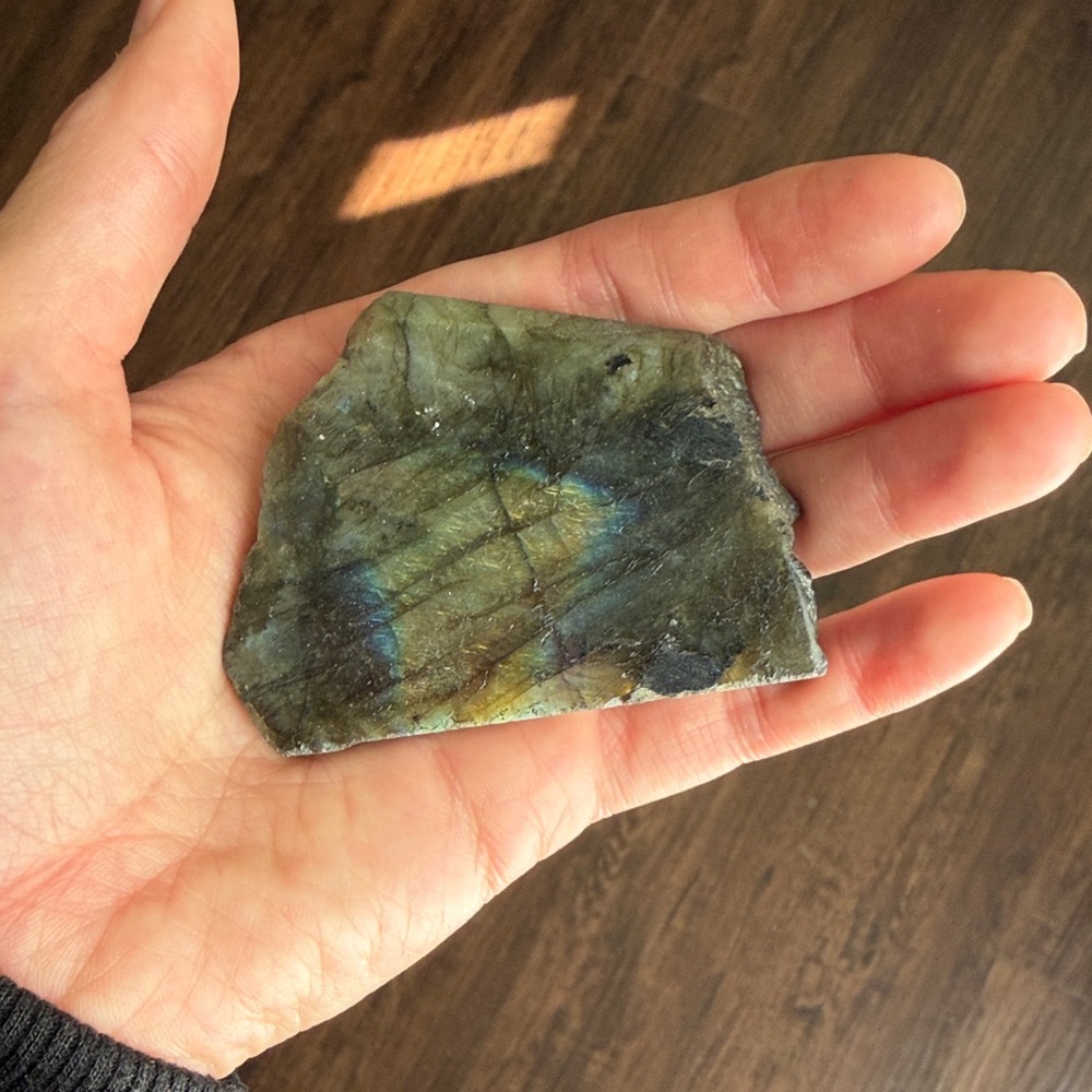 Iridescent Stone Slice
